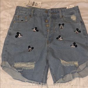 Mickey High wasted shorts